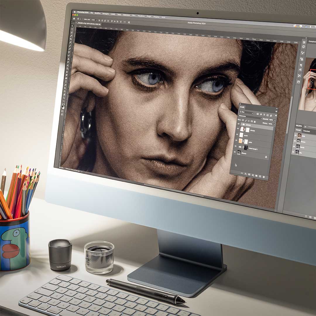 Photoshop e livelli di regolazione per la realizzazione del ritratto pittorico digitale